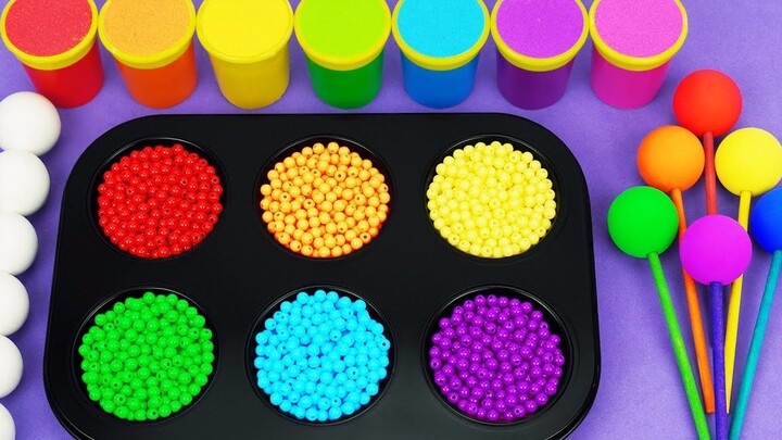 糖果DIY手作：用彩色托盘圈制作彩虹棒棒糖，非常好玩！