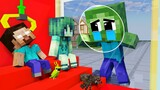 Monster School : CREEPY Rainbow Friends Zombie War Vending Machine - Sad Story - Minecraft Animation