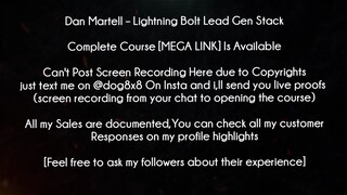 Dan Martell Course Lightning Bolt Lead Gen Stack download