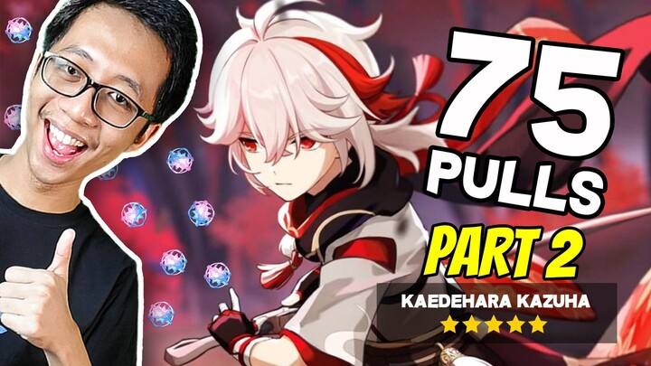 Pulling Kazuha's Banner with 75 Pulls | Part 2