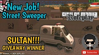 New Street Sweeper Job (City of Manila) || Sultan GIVEAWAY Winner 🎊