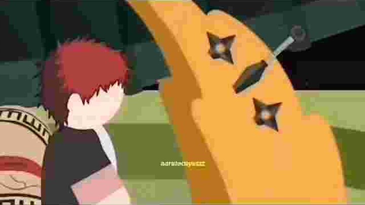 chunin exam gaara vs rock lee