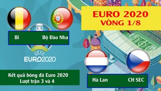 Kết quả bóng đá euro 2020, Bỉ và Séc lọt vào vòng tứ kết Ronaldo về nước, Lịch thi đấu hôm nay