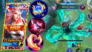 KADITA NEW 1 SHOT BUILD AND PERFECT EXTRA DEFENSE FOR LATE GAME! | BEST BUILD IN HIGH RANK | MLBB