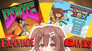 Hope Korone Plays Her Fanmade Games
