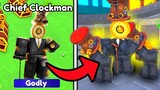 99.9% LUCK 😱 Got New Godly Chief Clockman 😎 - Roblox Toilet Tower Defense