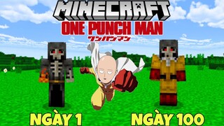 TÓM TẮT 100 NGÀY SINH TỒN MINECRAFT ONE PUNCH MAN TRỞ THÀNH SAITAMA