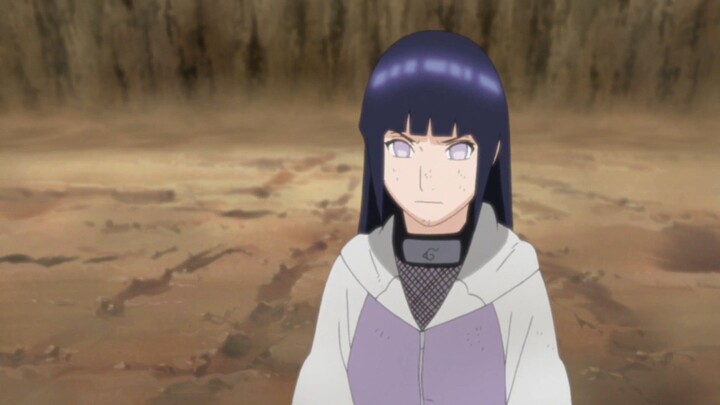 Hinata menyelamatkan Naruto dari cengkraman Pain