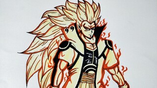 Drawing Goruto (Goku x Naruto)