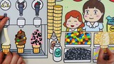 [Stop-motion animation] Ice cream is for summer! Street self-service ice cream machines are now open