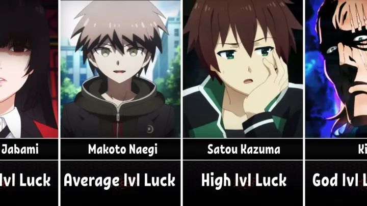 The Luckiest Anime Characters