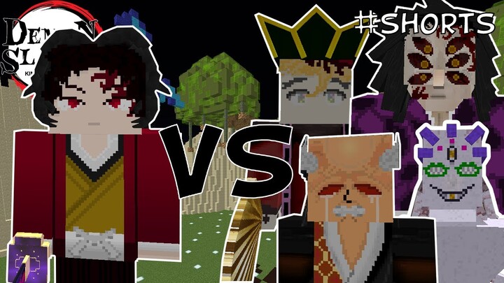 Upper Moon vs Yoriichi - Minecraft Demon Slayer Mod #Shorts
