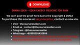 Donna Eden – Eden Energy Medicine for Pain