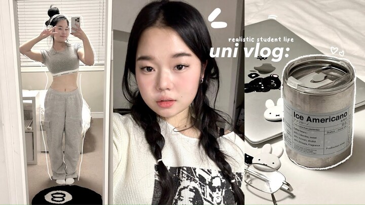 PRODUCTIVE Uni Vlog☆彡: Campus life, Midterm grades reveal, Pulling all nighters etc.