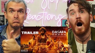 DASARA TRAILER REACTION!! | Nani, Keerthy Suresh