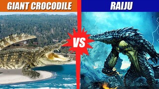 Giant Crocodile vs Raiju | SPORE