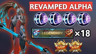 ALPHA BECOME A GOD WITH HIS 7x BUFF AND REVAMP!! | MLBB | REVAMPED ALPHA GAMEPLAY AND BEST BUILD