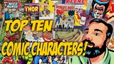 Top Ten Favorite Comic Book Characters of an Old Reader!