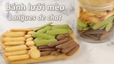 Bánh lưỡi mèo 3 vị cách làm nhanh, đơn giản và ngon | Langues de Chat | Cat's Tongue Cookies