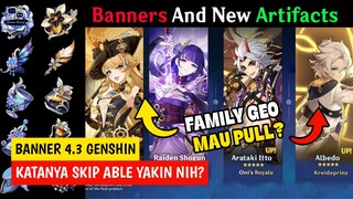 BANNER VERSI 4.3 & BERITA BARU UNTUK ARTEFAK GEO DAN OVER HEALER - GENSHIN IMPACT... (ENG SUB/DUB)