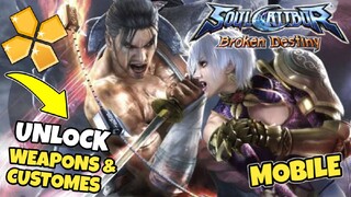 SoulCalibur -Broken Destiny For Android Mobile | Unlock Weapon Customes | Offline Ppsspp | Tagalog