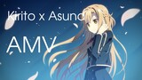 Sword Art Online Kirito x Asuna AMV - Crush