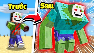 Minecraft nhưng Tôi Tiến Hóa Thành Siêu Quái Vật