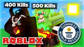 I Beat TANQR'S WORLD RECORD for MOST KILLS in Roblox Bedwars!