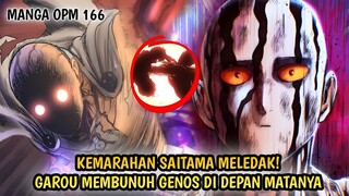 SANGAT MARAH! PUKULAN SERIUS SAITAMA AKAN MENGHABISI GAROU COSMIC | MANGA OPM 166