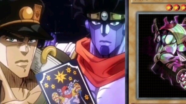 When you open JOJO using Yu-Gi-Oh!