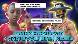 PRANK MINYUAYTO PAKE SUARA BOCIL GAK KUAT PENGEN NGAKAK | Free Fire Indonesia