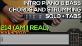 Rivermaya - 214 Guitar Tutorial [INTRO PIANO & BASS, CHORDS AND STRUMMING + TABS]