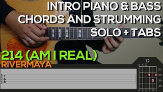 Rivermaya - 214 Guitar Tutorial [INTRO PIANO & BASS, CHORDS AND STRUMMING + TABS]