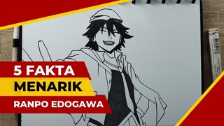 5 Fakta Menarik Ranpo Edogawa – Menggambar Ranpo Edogawa dari Bungou Stray Dogs