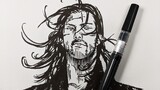 Vagabond Ink Drawing Tribute & Thoughts On The Pentel Color Brush Pen