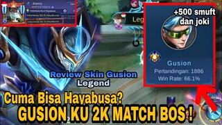 Stenly Cuma bisa haya? Gs Ku 2K Match Bro! Review Skin Legend Gusion | Mobile Legends