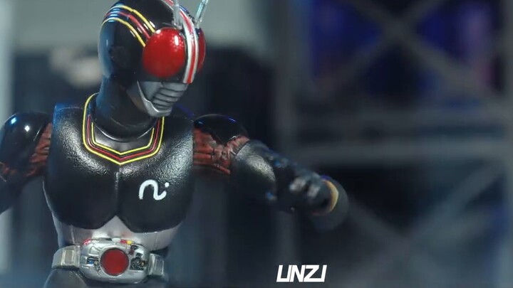 [Stop-motion animation] Showa tough guys showdown! Skull VS Black Sun! ! - Kamen Rider Skull & Kamen