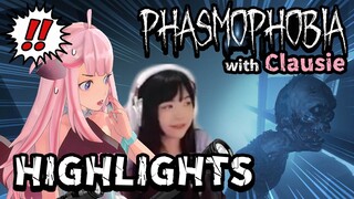 【STREAM HIGHLIGHTS】 Phasmophobia time with Rora & @Clausie !!