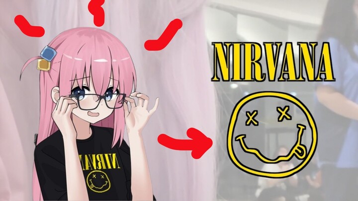 COSPLAY BOCCHI BAWA LAGU NIRVANA DI EVENT!!🎸😋