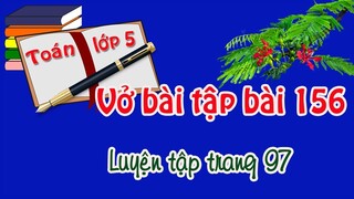 vở bài tập toán lớp 5 tập 2 bài 156 trang 97