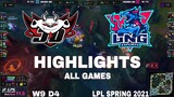 Highlight JDG vs LNG All Game LPL Spring 2021 LPL Mùa Xuân 2021 JD Gaming vs LNG Esports