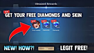 NEW! HOW TO GET YOUR FREE 3K DIAMONDS AND SKIN! FREE DIAMONDS! LEGIT! | MOBILE LEGENDS 2022