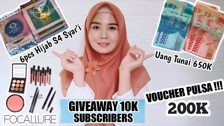 GIVEAWAY 10000 SUBSCRIBER || 100% GRATIS || PERIODE 5 OKTOBER - 5 NOVEMBER 2020 || by Fara Cahya P