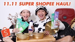 11.11 SUPER SHOPEE HAUL (CHRISTMAS SHOPPING NA) | WE DUET