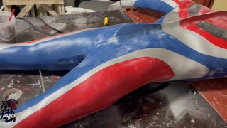 The whole process of making Dyna Ultraman leather suit. Please pay attention to it and ask for three