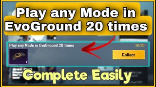 Play any Mode in EvoGround 20 times ( Life Proof ) | EvoGround Theme Week