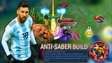 HOW TO COUNTER SABERPHOBIA 'USE THIS BUILD'  - TOP GLOBAL BRUNO  Mobile Legends Bang Bang