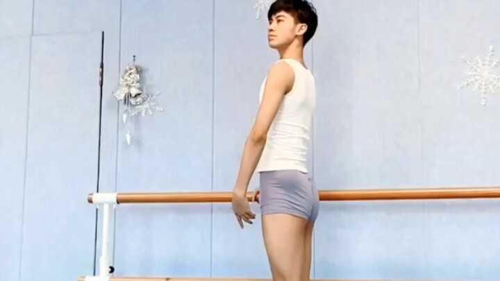 Male ballet students in ballet studio