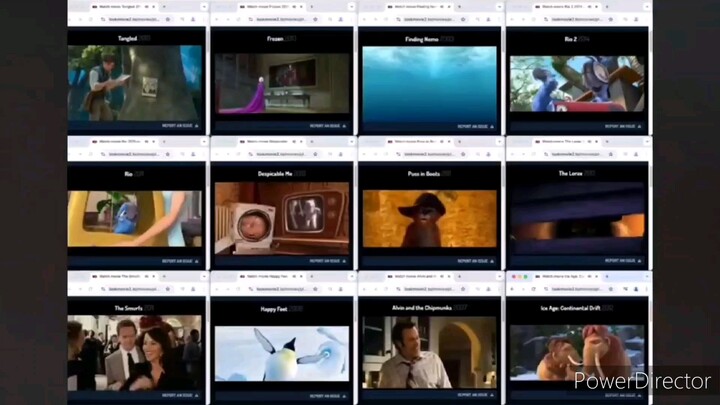 All 12 Movies Playing at the Same Time Vol. 4 Backwards!