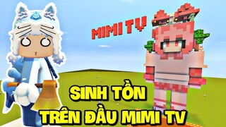 MIMI TV??? MEOWPEO THỬ THÁCH SINH TỒN TRÊN ĐẦU MIMI TV TRONG MINI WORLD